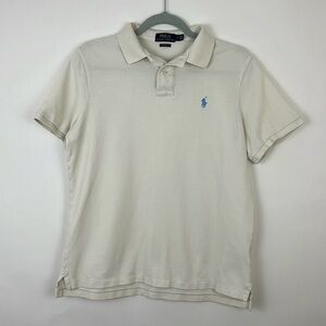 Men’s shortsleeved Polo by Ralph Lauren Classic Fit ivory M